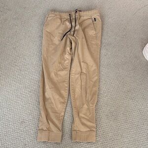Hollister Men's Khaki Chinos with Drawstring